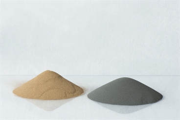 Two different types of metal powder
